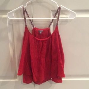 Red crop top